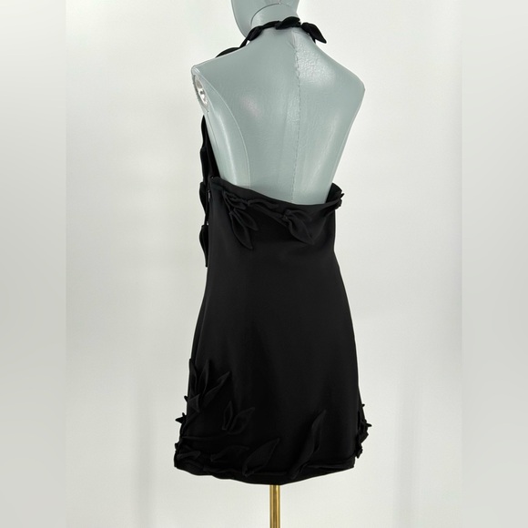 🆕 CULT GAIA 🧿 NWOT Elliana Calla Lily Floral Appliqué Mini, Black - Sz 10 - Picture 8 of 16